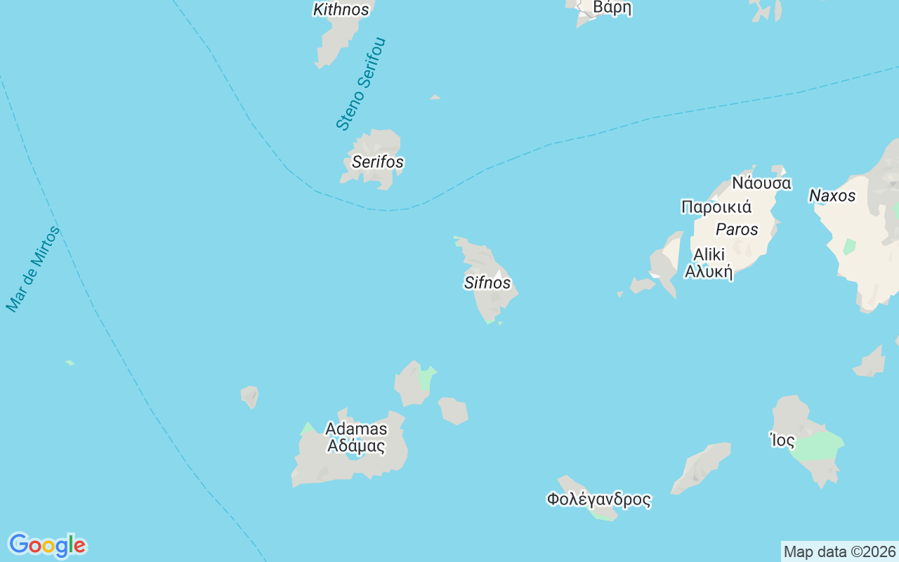 Ubicación Neumática: Platis Gialos Marina, Sifnos