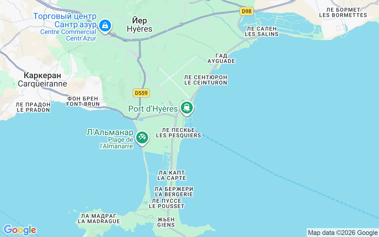Местоположение Парусная лодка: Port Saint-Pierre, Йер