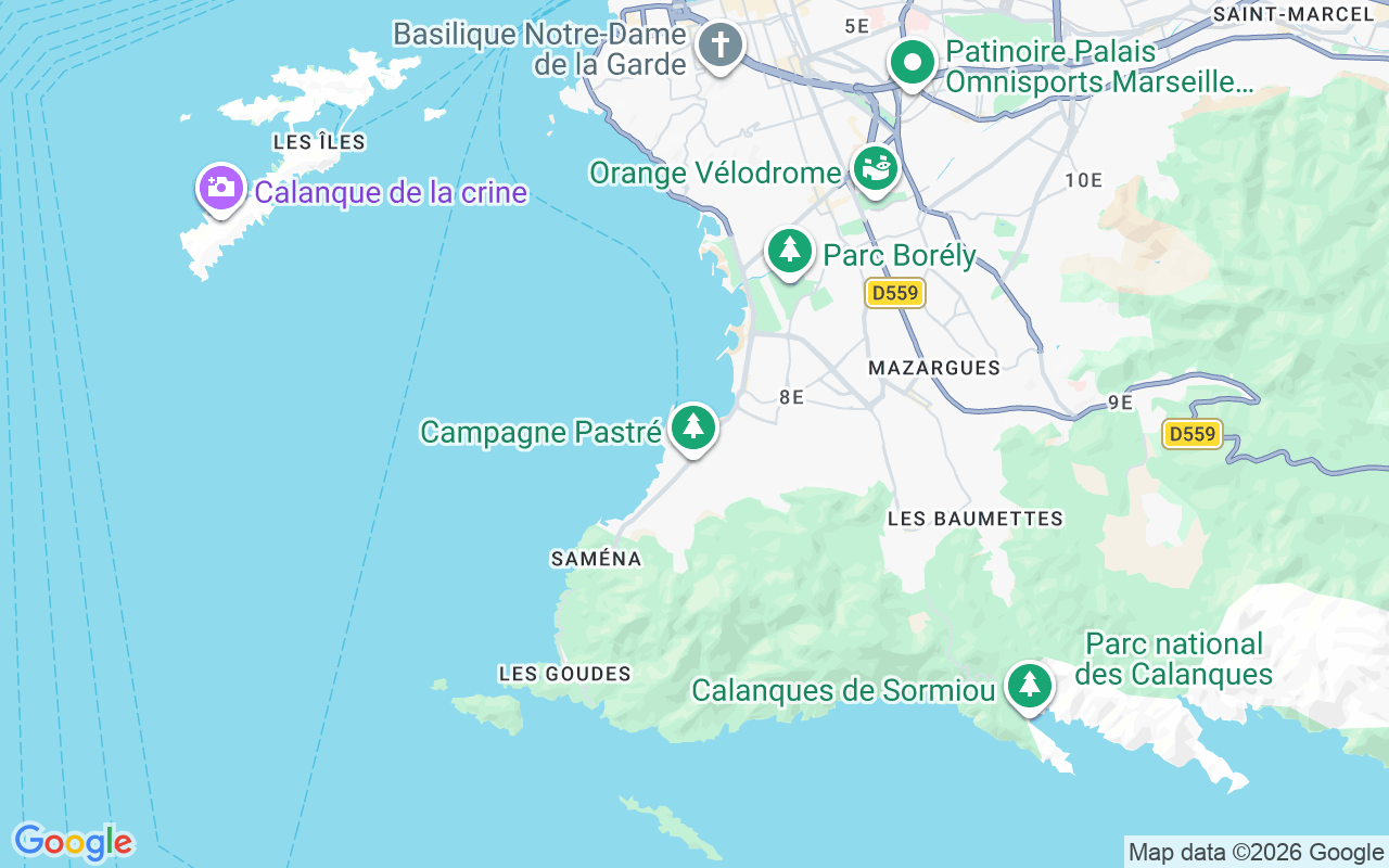 De locatie van Zeilboot: Port De La Pointe Rouge, Marseille