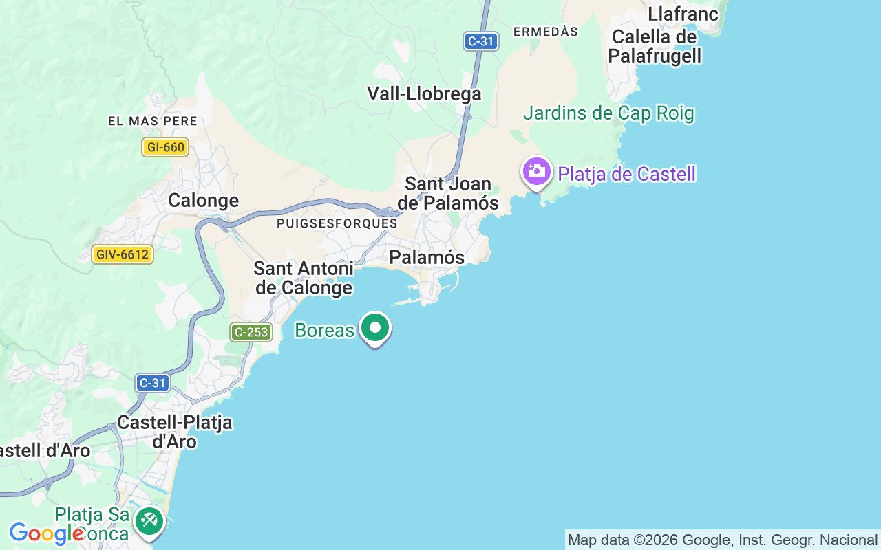Plats för Motorbåt: Palamós, Spanien
