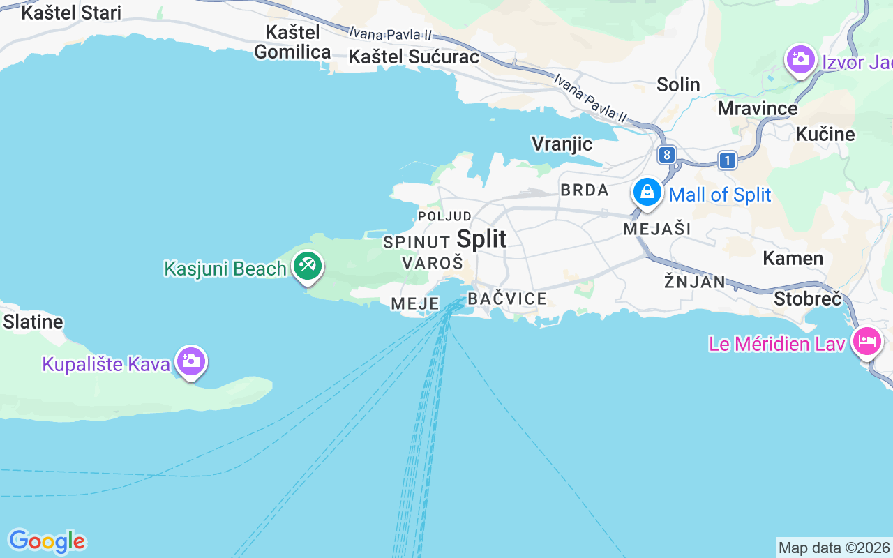 Emplacement du Semi-rigide: Matejuška, Split