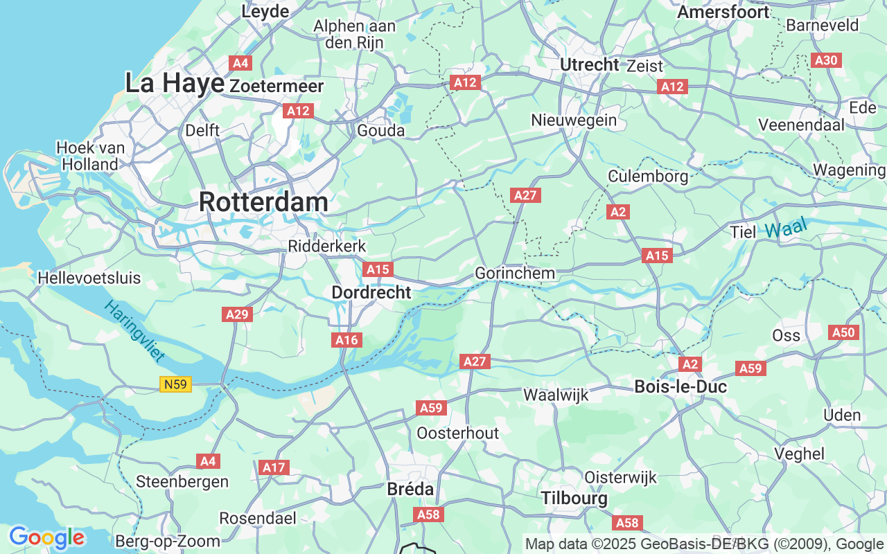 Emplacement du Bateau à moteur: Dordrecht, Hardinxveld-Giessendam