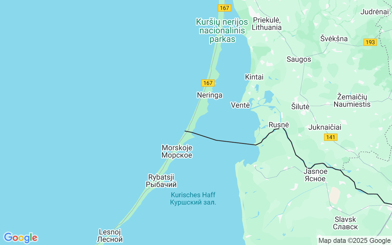 De locatie van Zeilboot: Nida’s Port, Nida