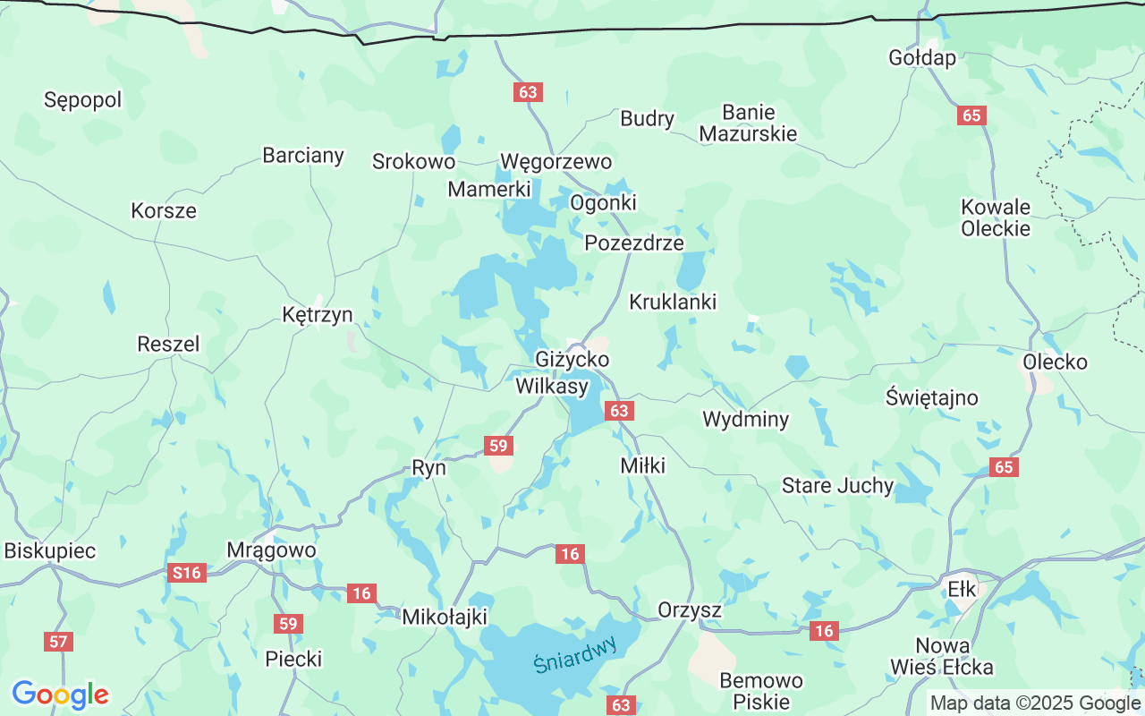 Localização do(a) Casa Flutuante: Stranda, Giżycko