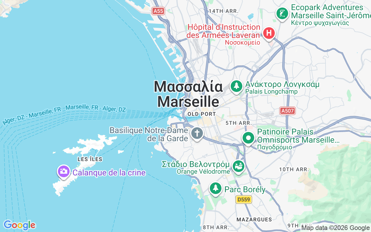 Τοποθεσία Φουσκωτό: Vieux Port, Μασσαλία