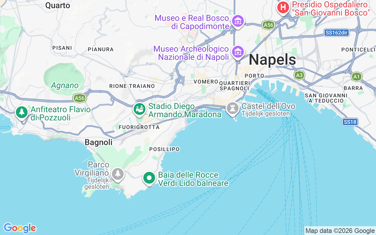 De locatie van RIB: Mergellina E Porto Di Sannazaro, Napels
