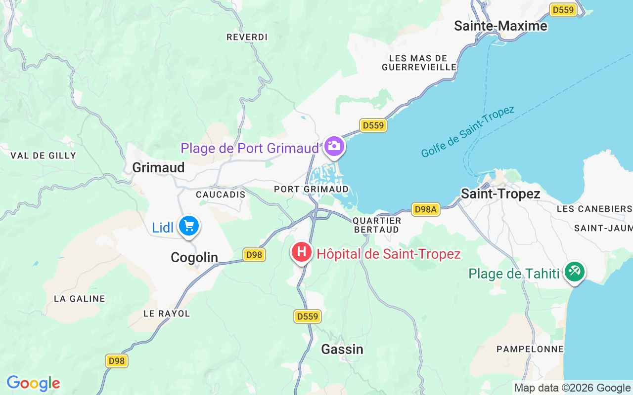 De locatie van RIB: Port Cogolin, 83310 Cogolin