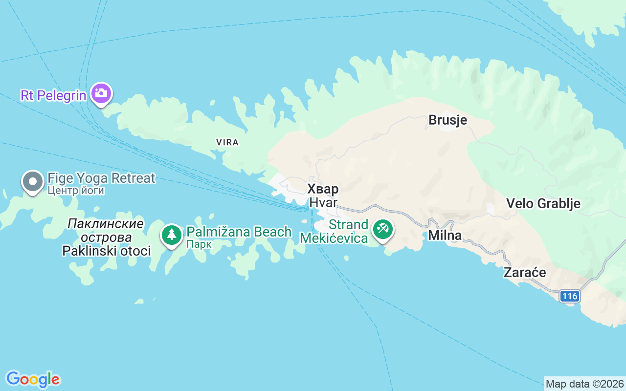 Местоположение Моторная лодка: Port Of Hvar, Хвар