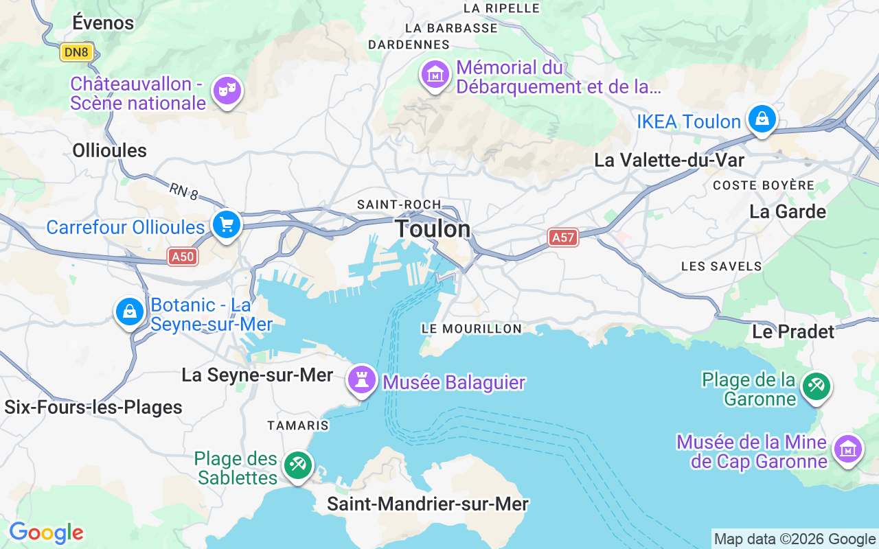 Location of the Sailboat: Port De La Vieille Darse, Toulon