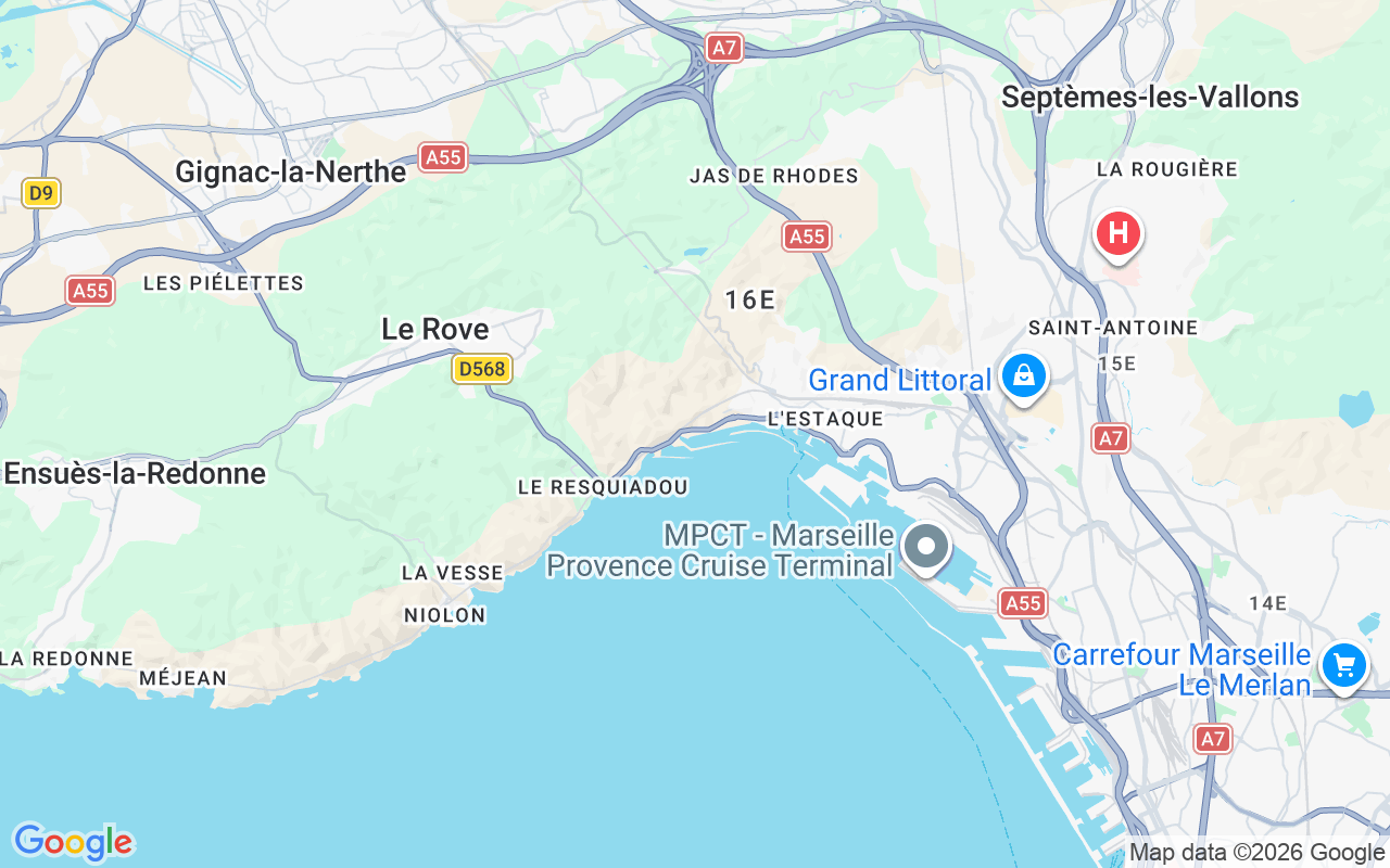 Emplacement du Voilier: Port Corbières, Marseille