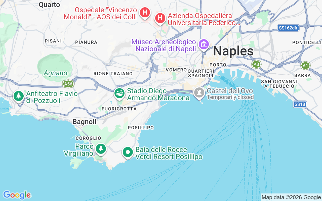 Location of the Motor yacht: Mergellina E Porto Di Sannazaro, Naples