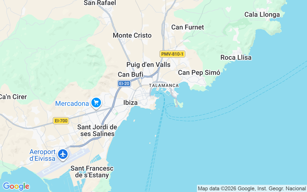 Plats för Katamaran: Ibiza, Spanien