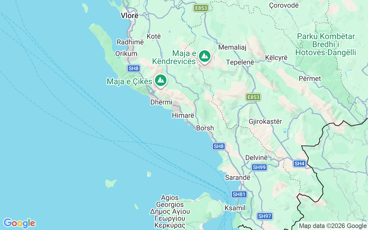 De locatie van Motorboot: Mini Dock Himare, Himarë