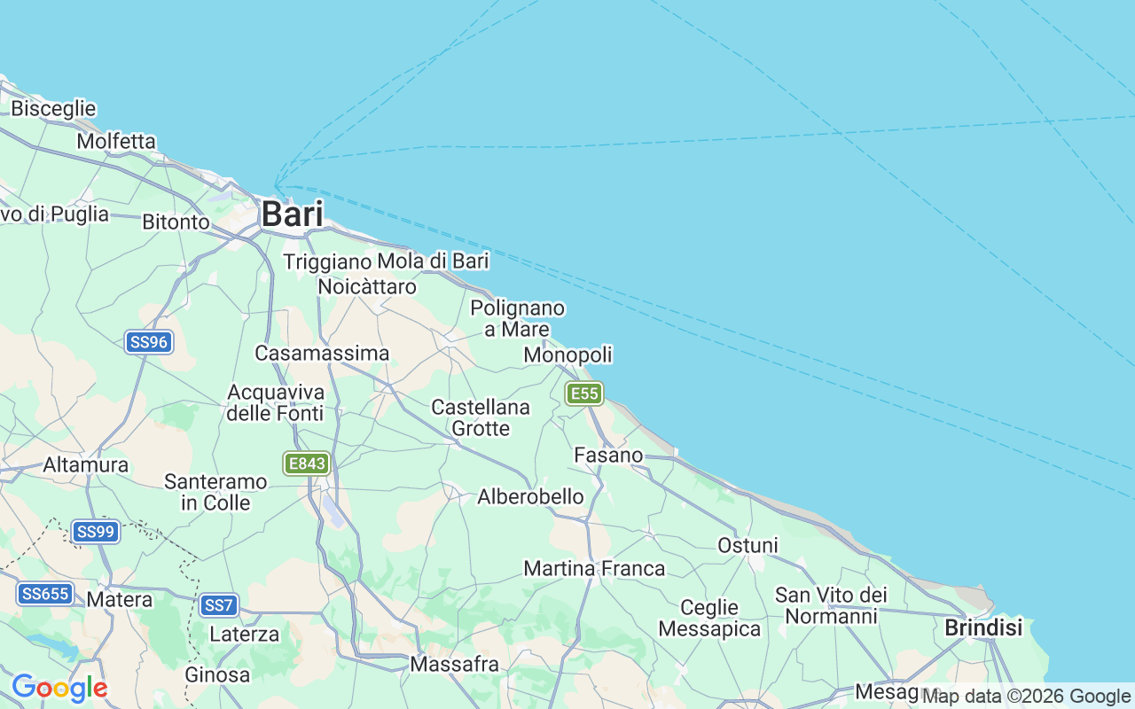 De locatie van Motorboot: Monopoli, 70043 Monopoli