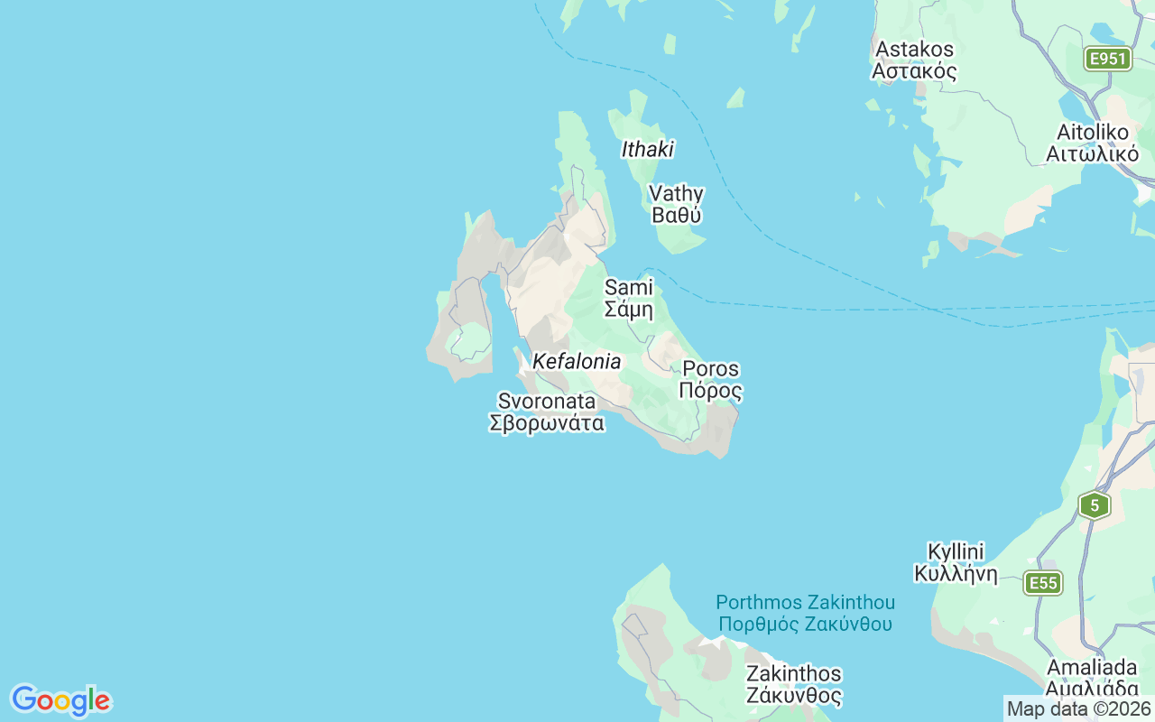Location of the Catamaran: Agia Pelagia, Greece, Cephalonia