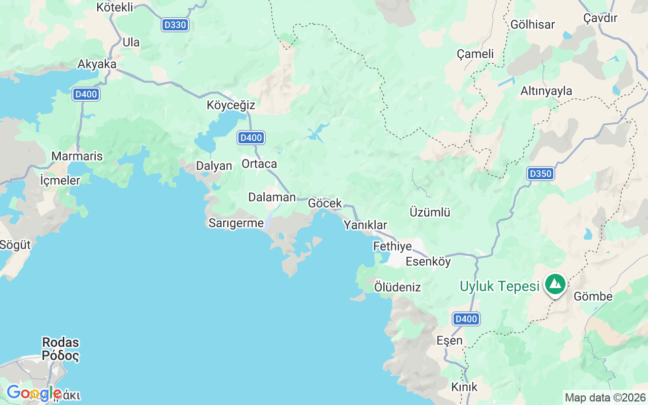 Ubicación Goleta: Göcek, Göcek