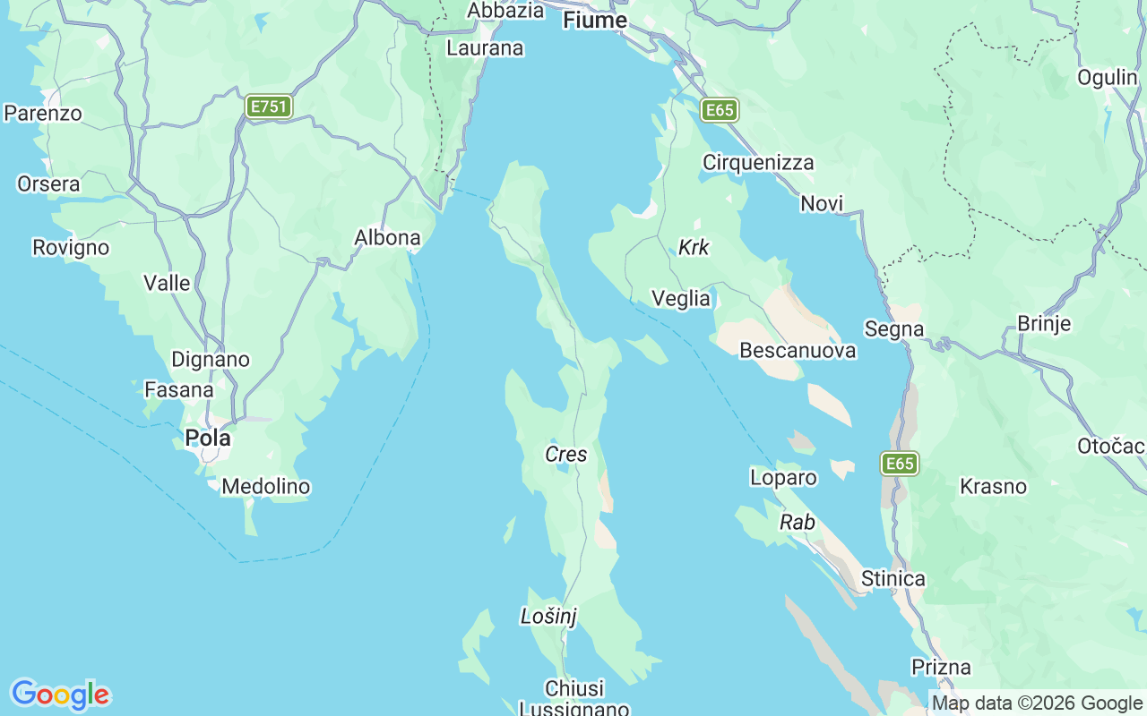 Luogo Gommone: Cherso, Croazia