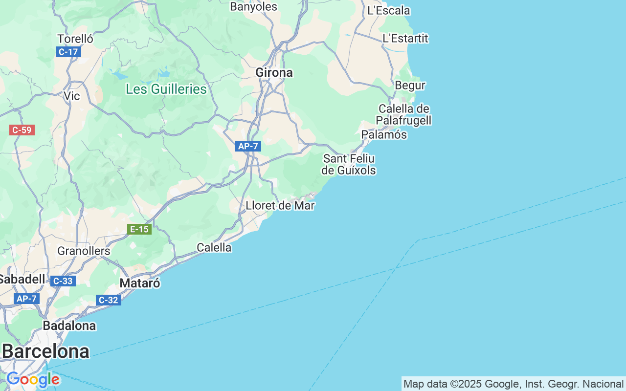 Plats för RIB-båt: Mar Menuda, 17320 Tossa De Mar