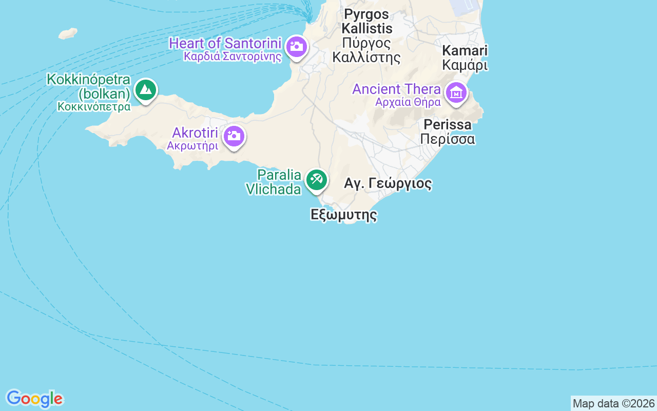 De locatie van Zeilboot: Vlychada Marina, Thera