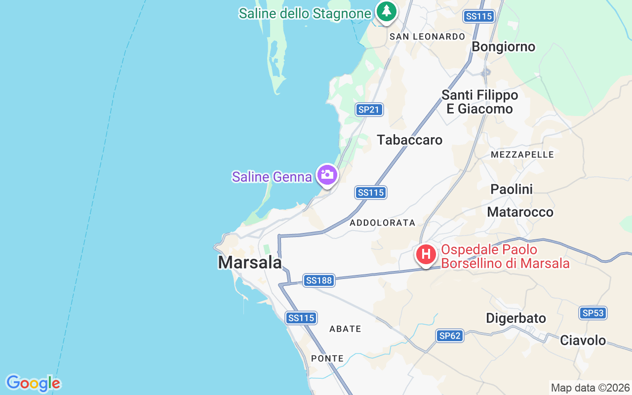 Ubicación Neumática: Marsala Marina, Marsala