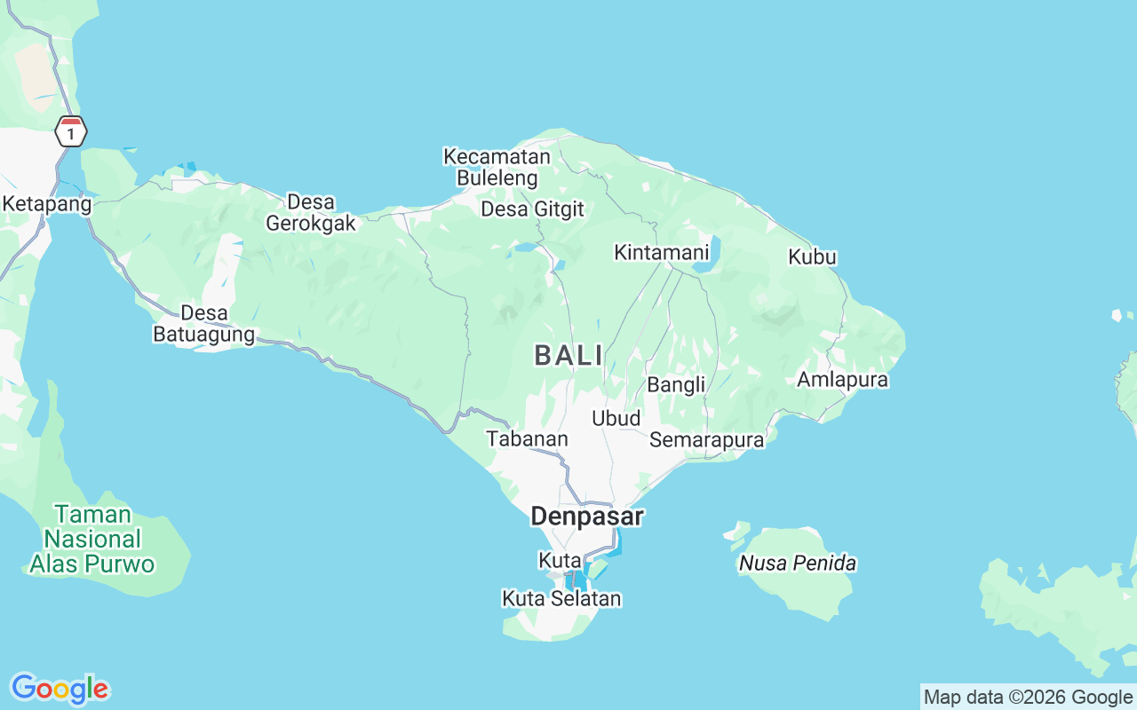 Plats för Motorbåt: Serangan, Bali