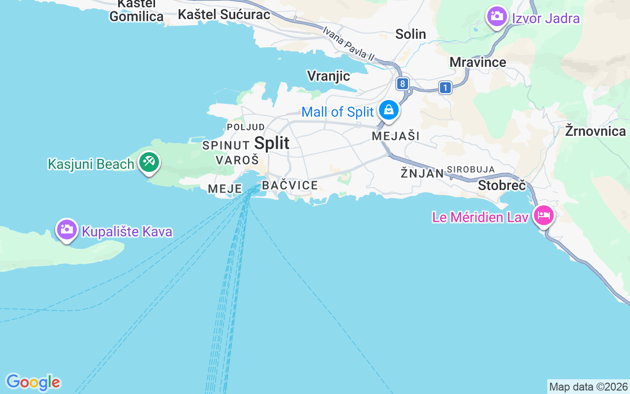 Ubicación Lancha: Marina Zenta, Split