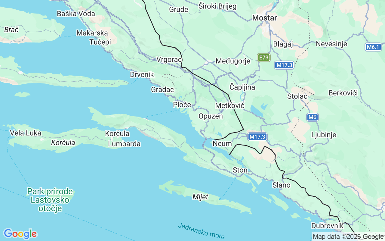 Plats för Båt utan licens: Blace, Kroatien