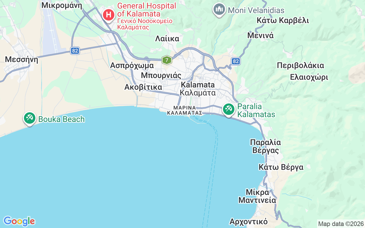 Ubicación Neumática: Kalamata Marina, Kalamata 241 00