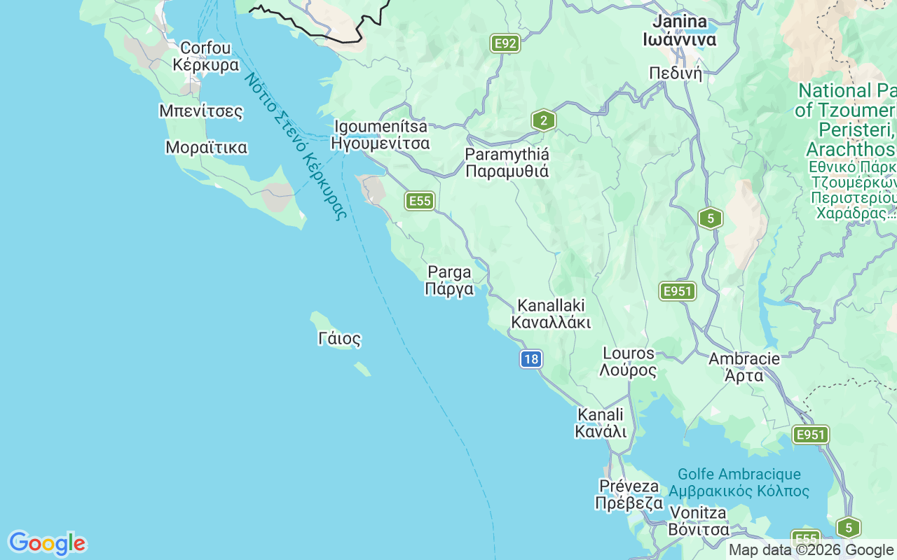 Emplacement du Bateau sans permis : Valtos, Parga