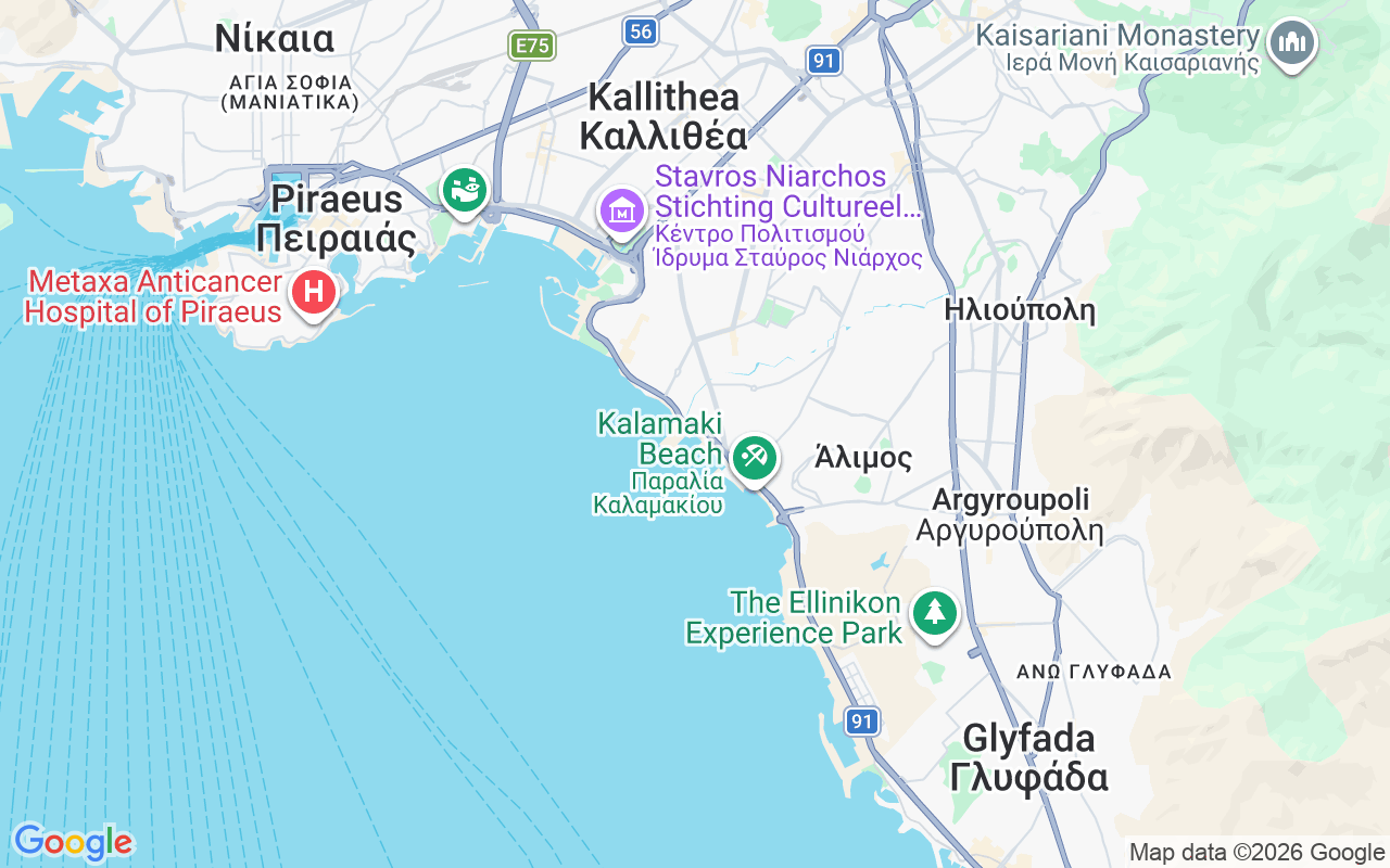 De locatie van Gulet: Alimos Marina, Athene