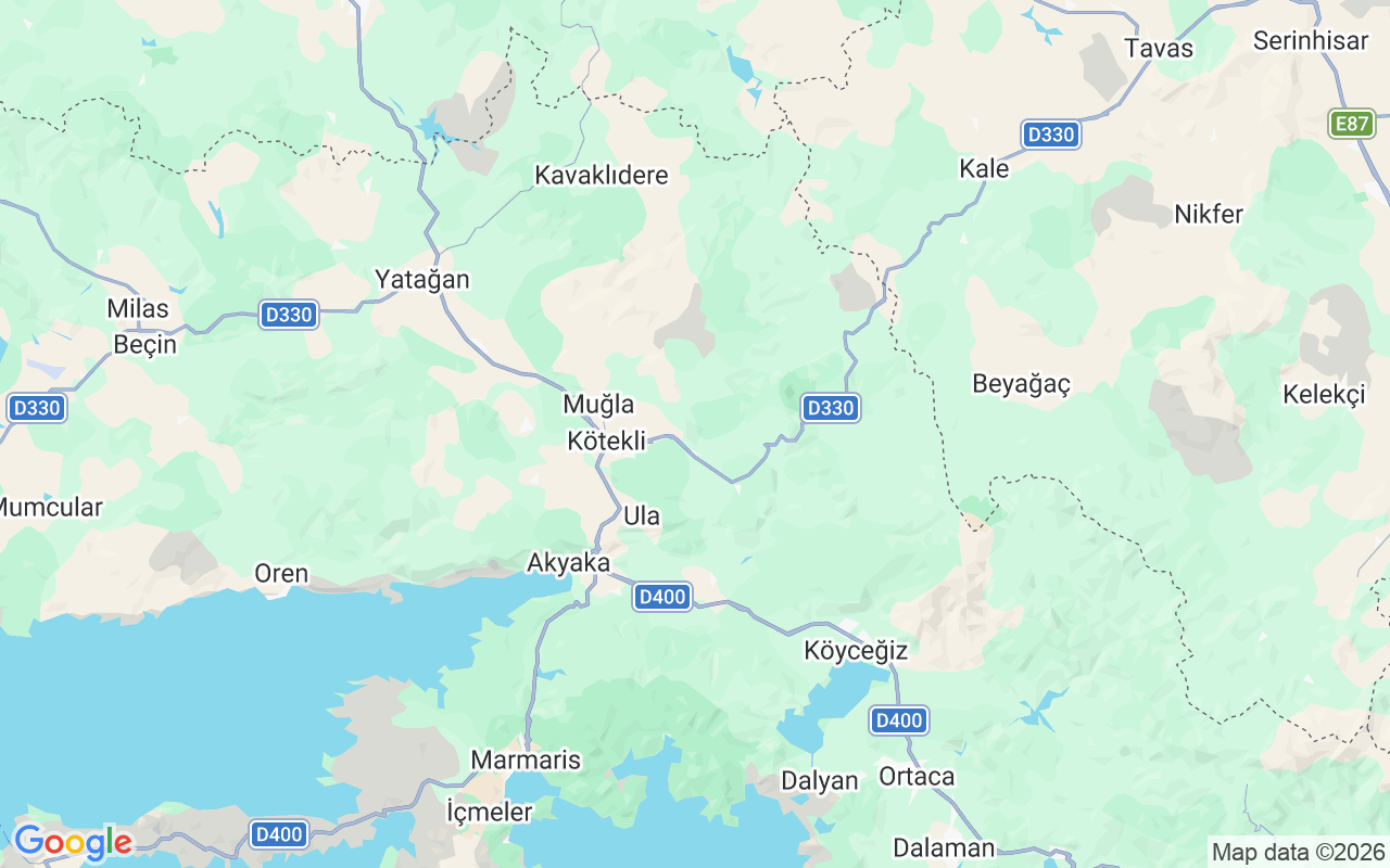 Localização do(a) Escuna: Fethiye, Muğla