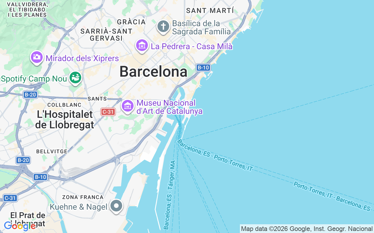 Location of the Sailboat: Marina Vela Barcelona, Barcelona