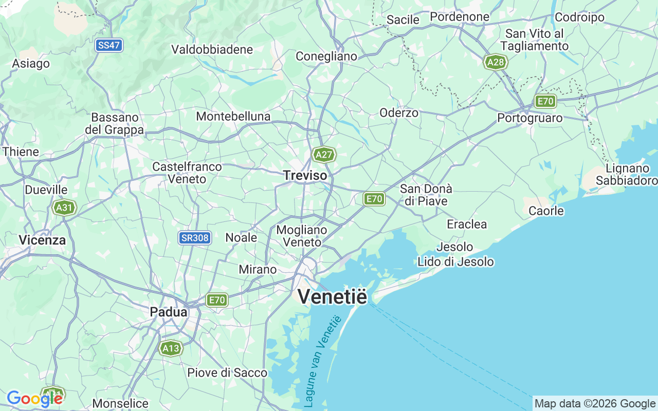 De locatie van Woonboot: Venezia, Casale Sul Sile