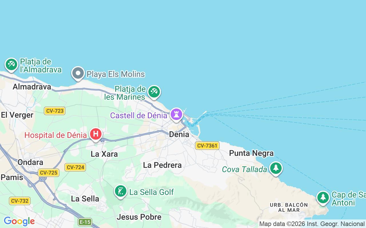 Plats för Motorbåt: Denia, Spanien
