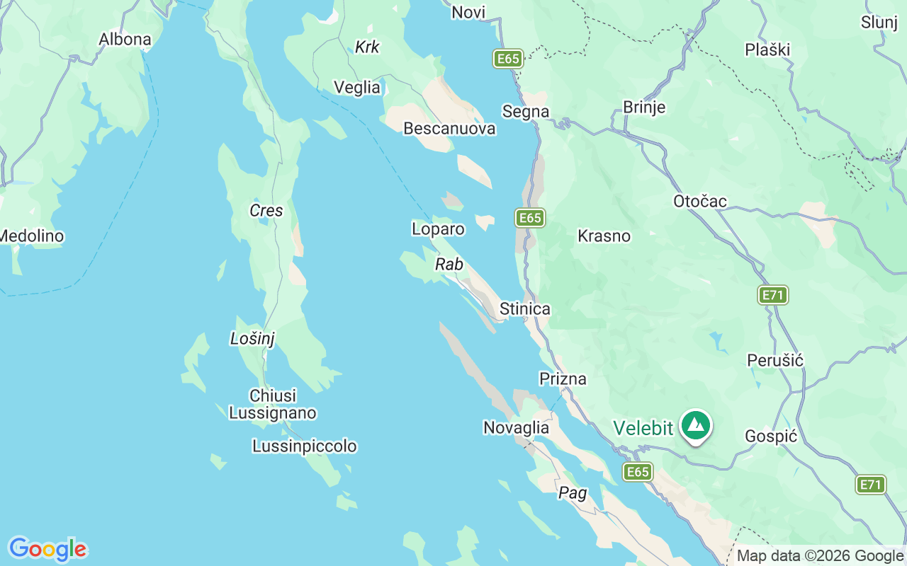 Luogo Barca a motore: Rab, Arbe