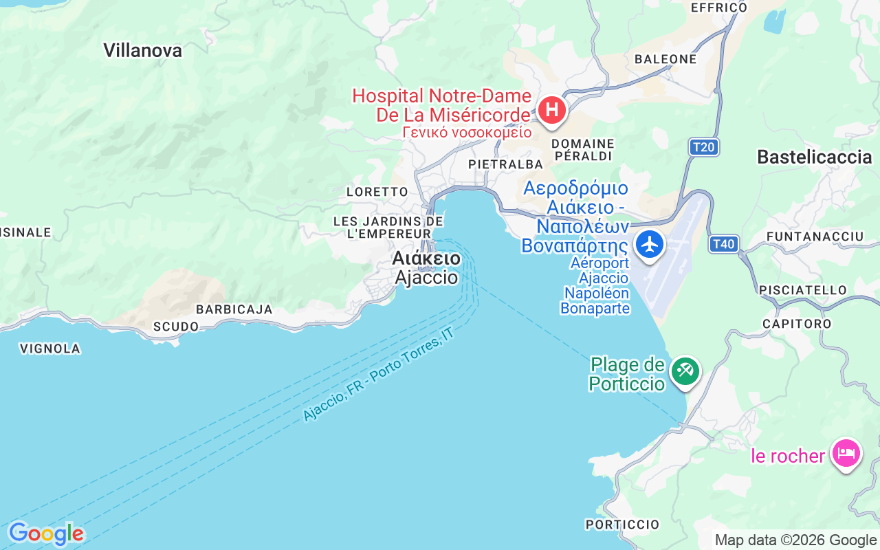 Τοποθεσία Φουσκωτό: Port Tino Rossi, Αιάκειο
