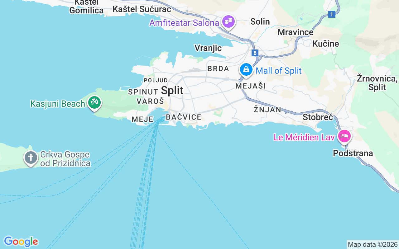 Plats för Motorbåt: Split, Kroatien