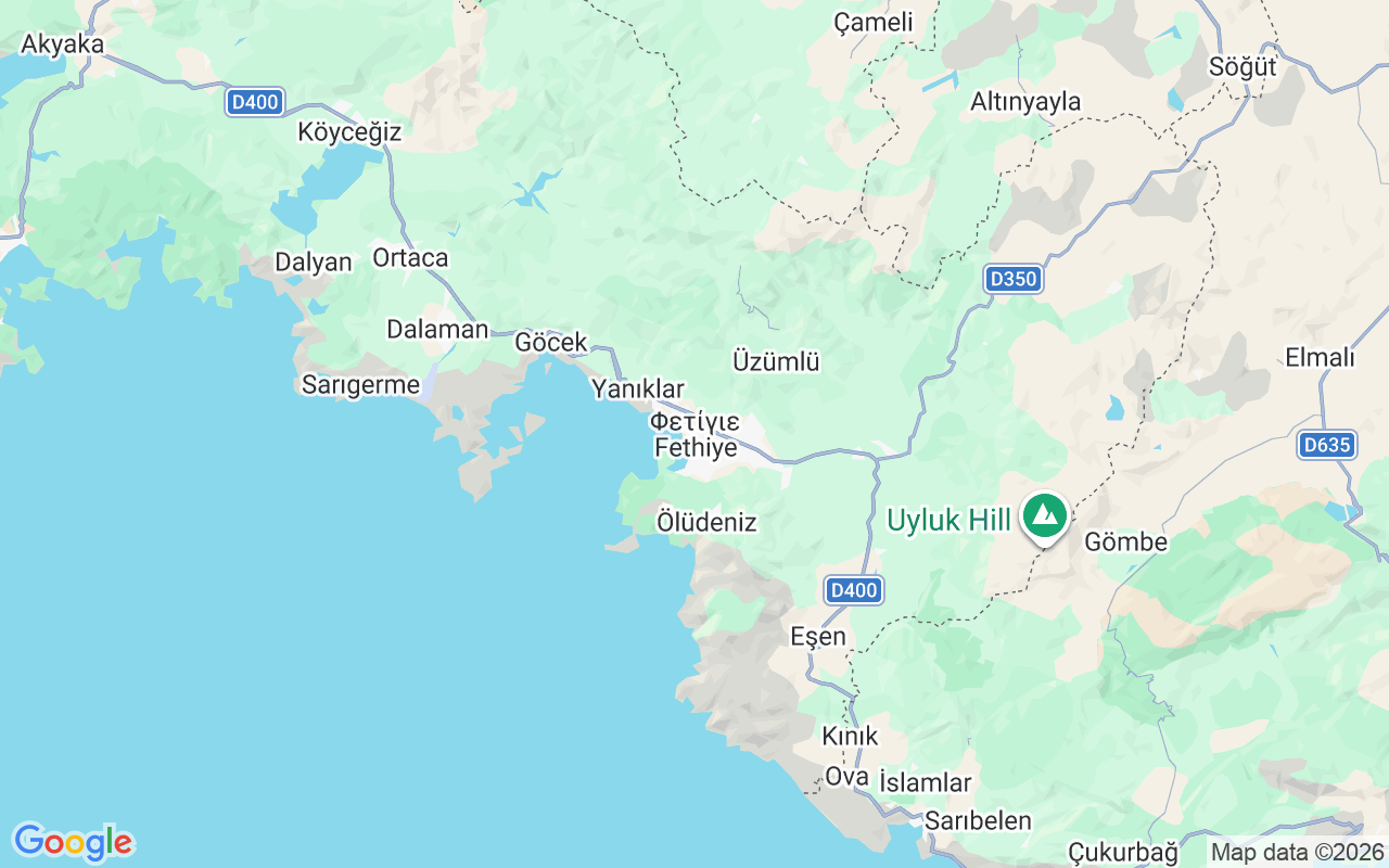 Τοποθεσία Ιστιοπλοϊκό σκάφος: Ece Saray Marina, Φετίγιε