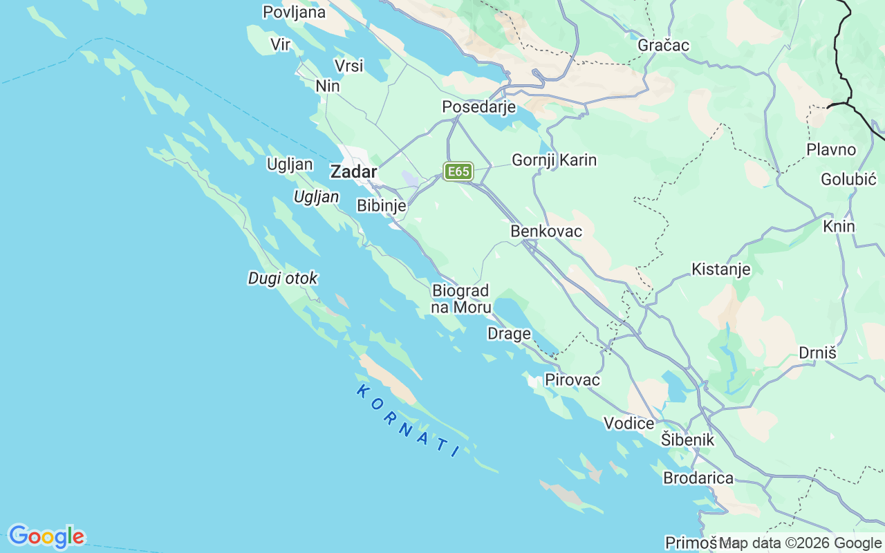 Location of the Motorboat: 23207, Croatia