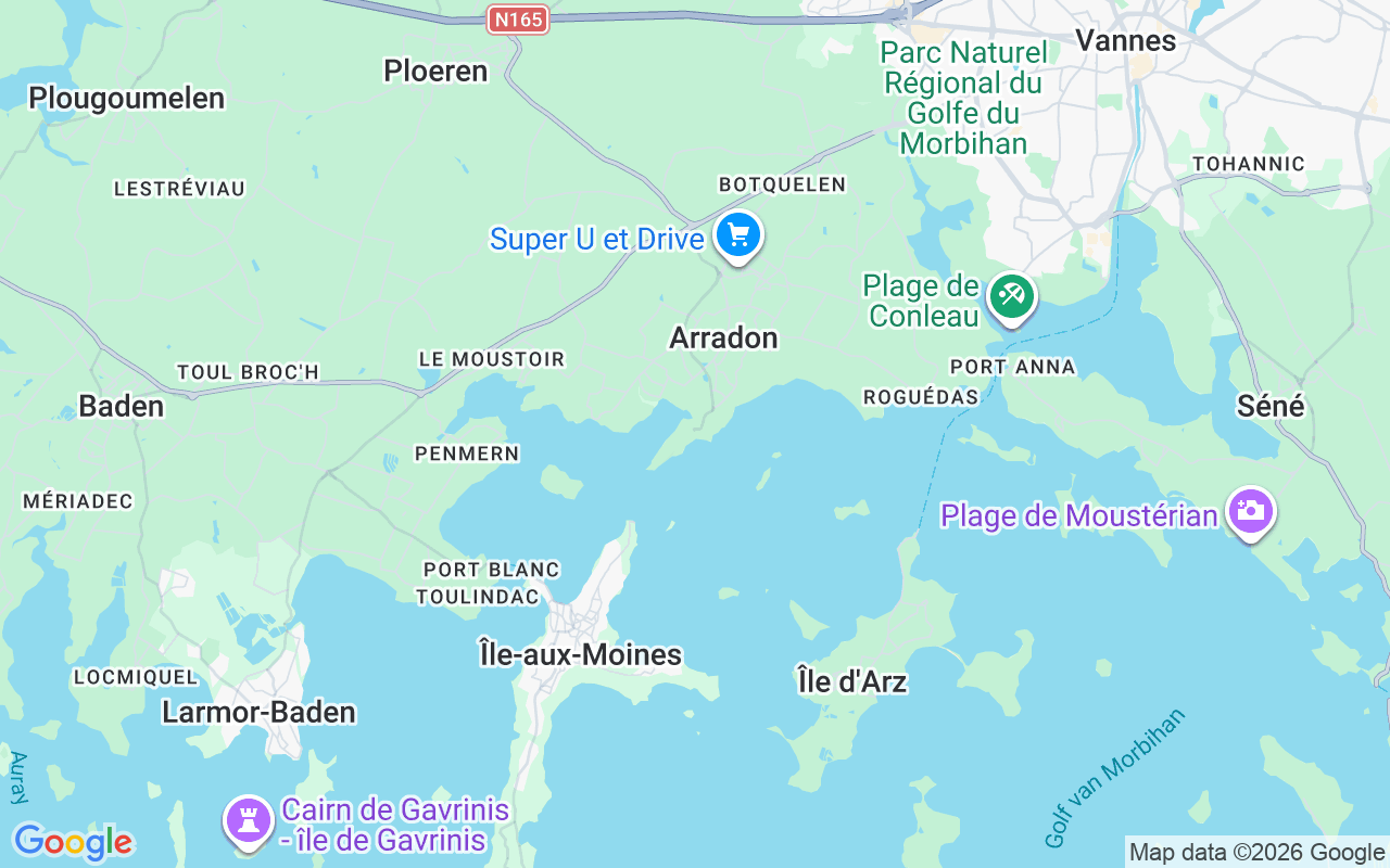 De locatie van RIB: Port D'arradon, Arradon