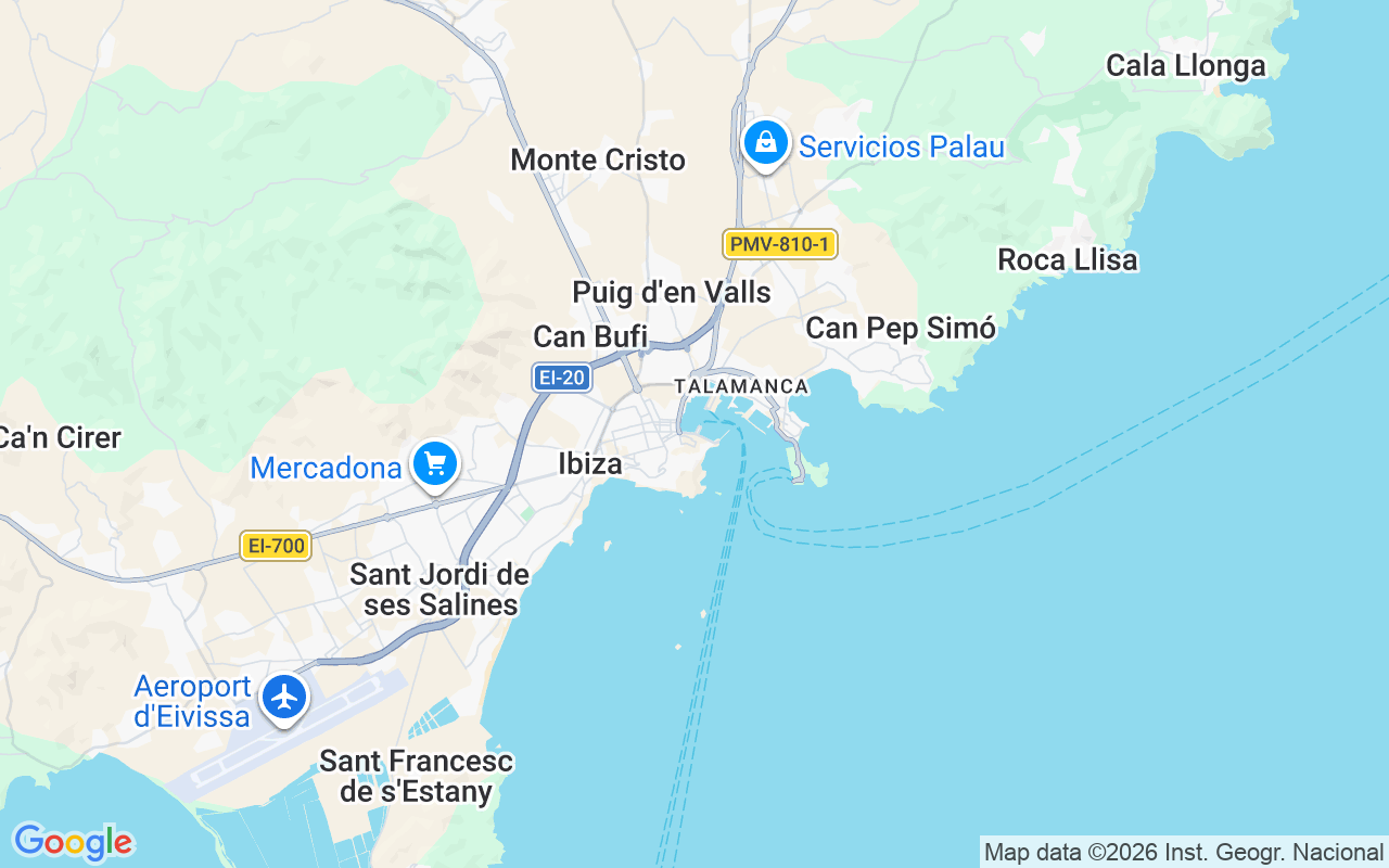 Localização do(a) Catamarã: Ibiza, Espanha
