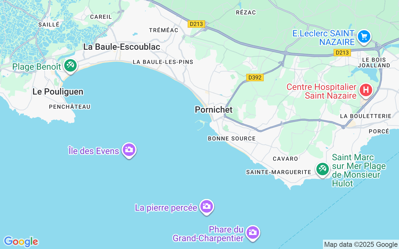 Plats för RIB-båt: 44380 Pornichet, Frankrike