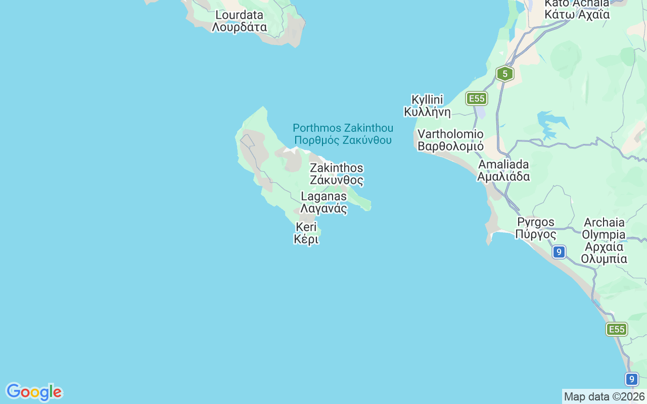 Location of the Boat without licence : Agios Sostis, Laganas