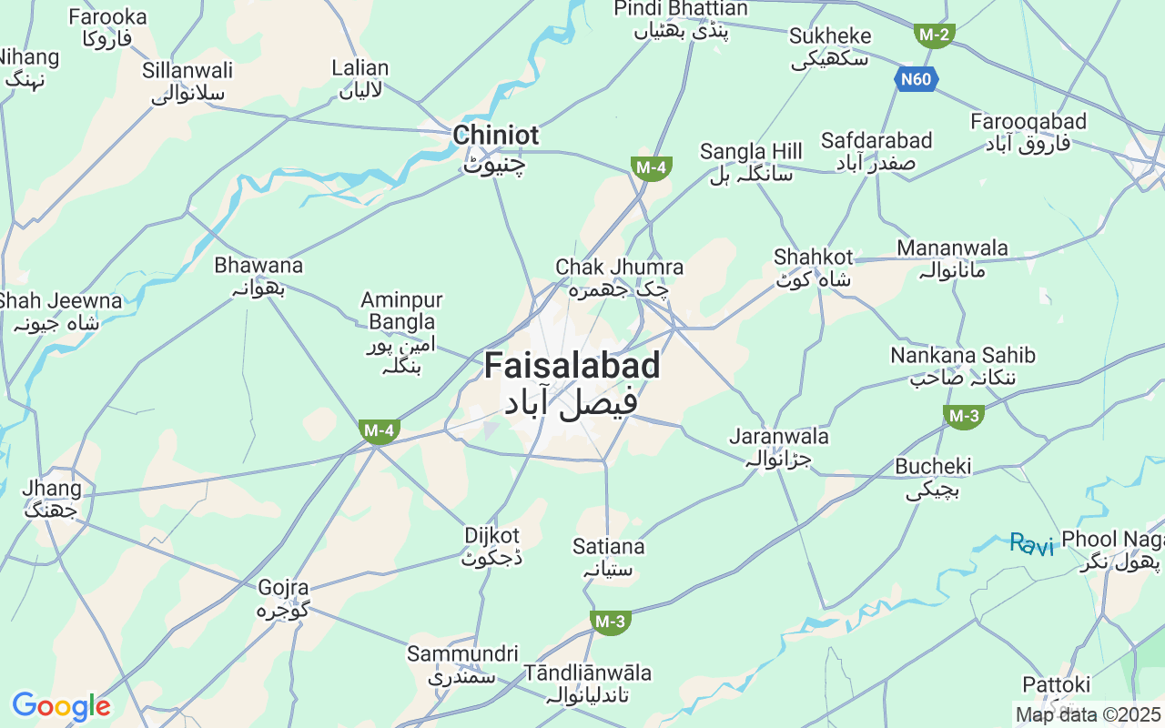 Plats för Motorbåt: Faisalabad, Pakistan