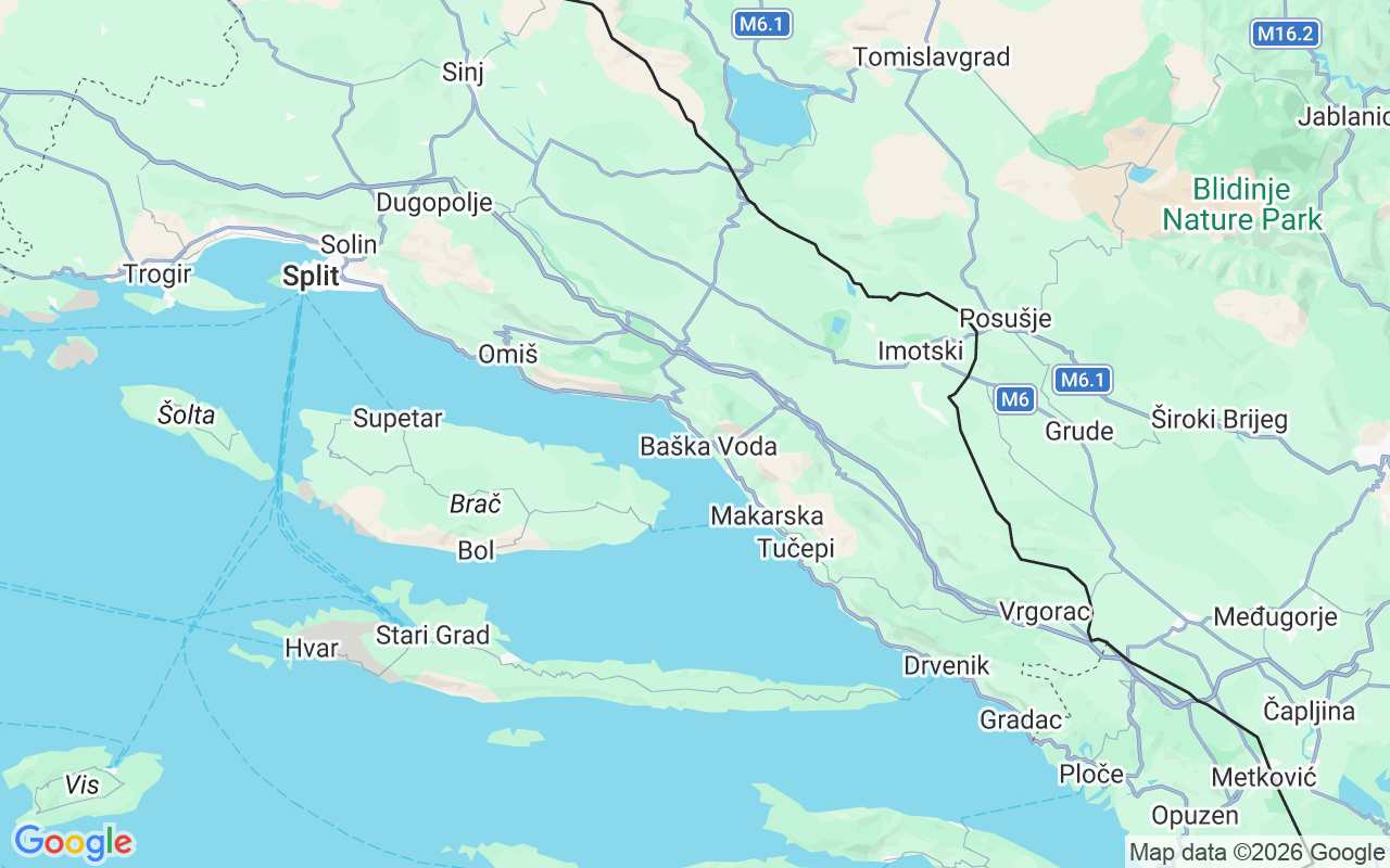 Location of the Motorboat: Soline, Brela