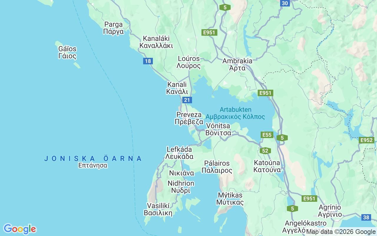 Plats för Katamaran: Preveza, Grekland