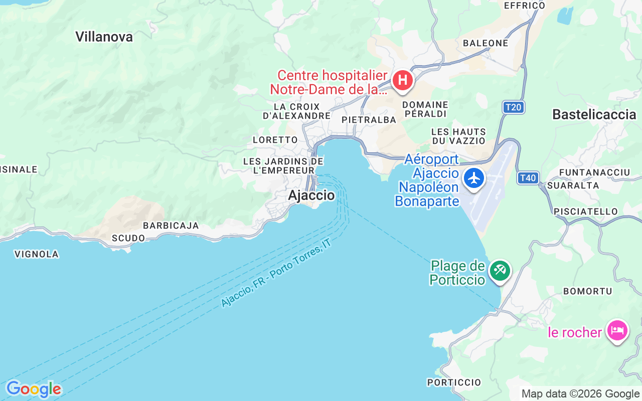 Location of the RIB: Port Tino Rossi, Ajaccio