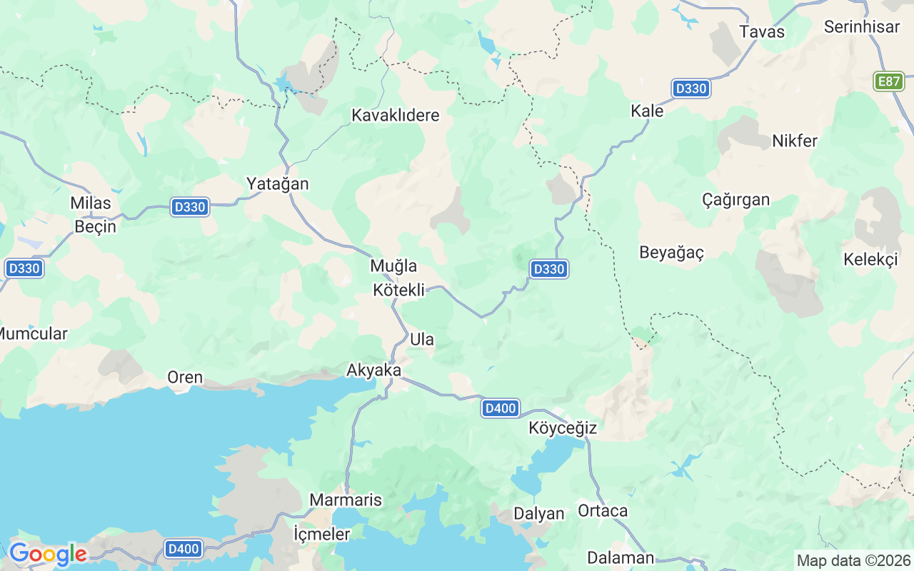 Plats för Guletbåt: Fethiye, Muğla