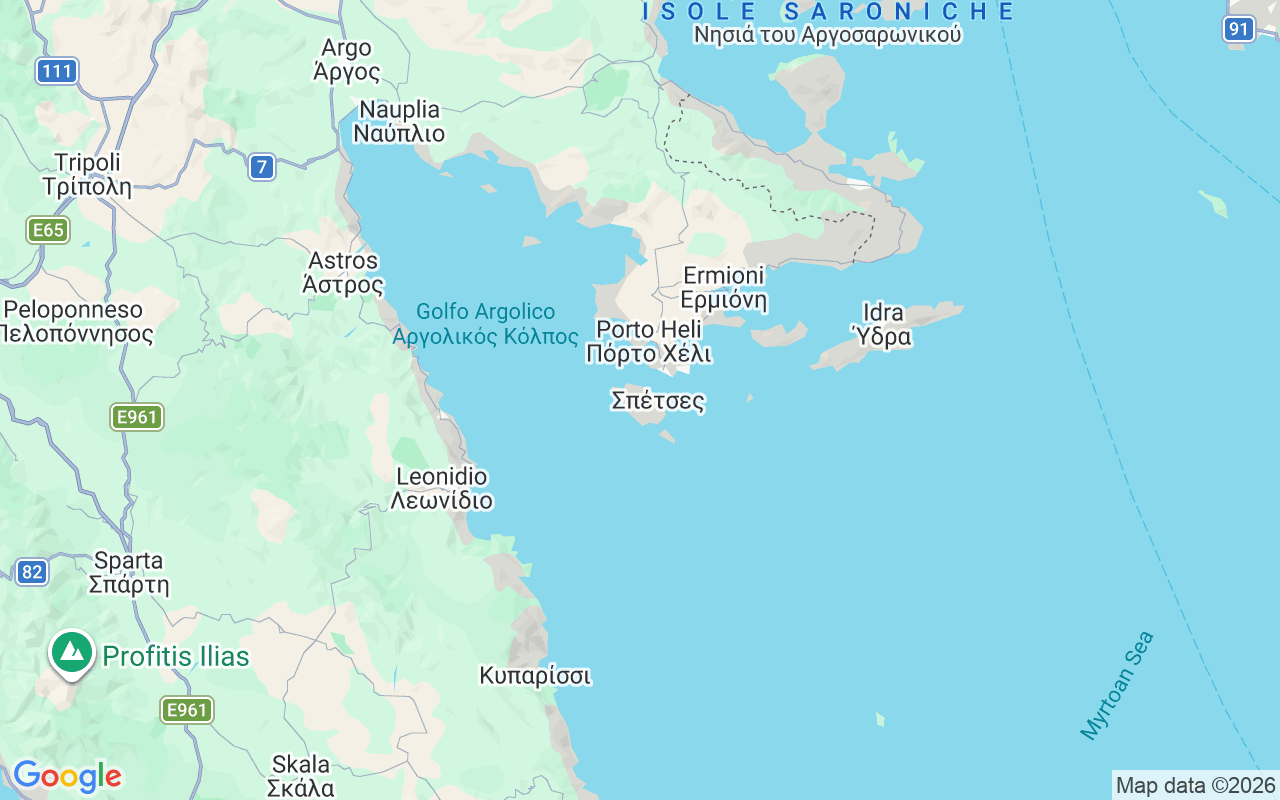 Luogo Gommone: Porto Heli, Spetses