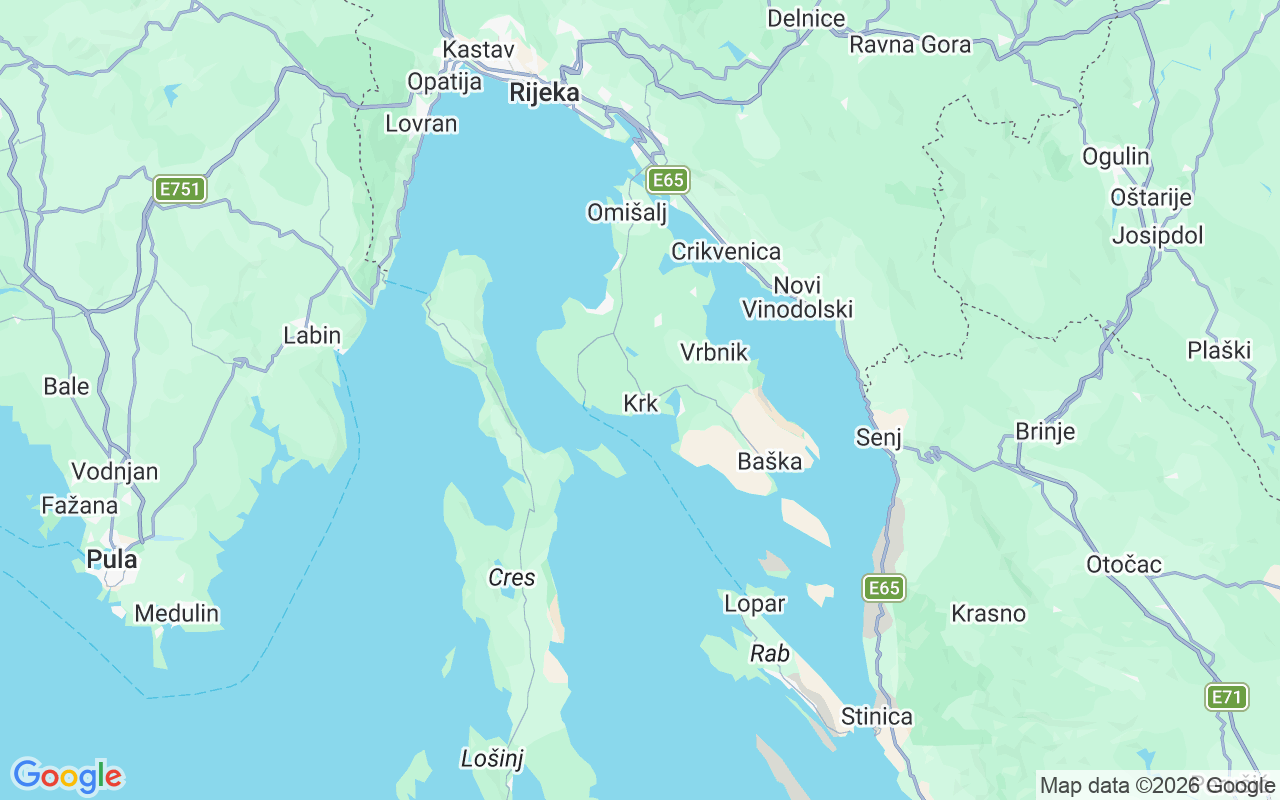 Ubicación Neumática: Krk, Krk